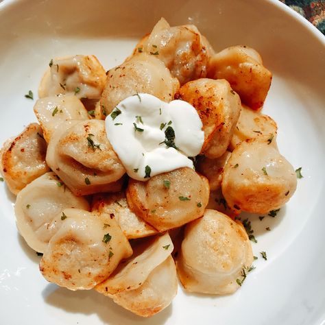 Pelmeni- stuffed little dumplings #allrecipesfaceless Paprikash Dumplings, Gluten Free Pelmeni, Silesian Dumplings, Ukrainian Pelmeni, Ukrainian Dumplings, Pelmeni Recipe, Russian Pelmeni, Russian Dumplings, Dumpling Recipe