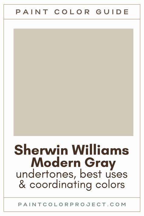 Windsor Greige Sherwin Williams, Sw Modern Gray Walls, Modern Gray Coordinating Colors, Sw Modern Gray Color Palette, Grayish Sherwin Williams, Sw Modern Gray, Sherwin Williams Modern Gray Color Palette, Gauntlet Gray Coordinating Colors, Sherwin Williams Mega Greige Exterior