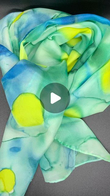 Alcohol Ink Creations by Debra Jason on Instagram: "Take a quick peek as I paint a beautiful silk scarf with vibrant alcohol inks. Full process video is on my YouTube channel (link in bio) #handpaintedsilk #silkscarves #alcoholinkart #wearableart #fashionscarf #alcoholinkartist" Alcohol Ink Fabric Painting, Alcohol Ink Silk Scarf, Scarf Painting, Alcohol Ink Crafts, Silk Scarf Style, Silk Scarf Painting, Ink Clothes, Hand Painted Silk Scarf, Silk Art