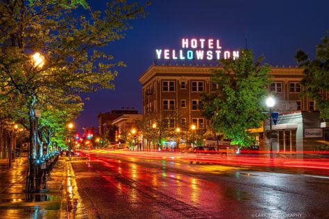 Downtown Pocatello Idaho at night City Photography, Explore Idaho, Pocatello Idaho, Tenant Screening, Property Maintenance, Property Management Company, Night City, Management Company, In Law Suite