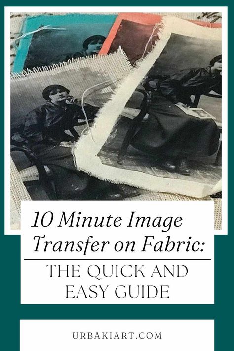 10 Minute Image Transfer on Fabric: The Quick and Easy Guide – Urbaki Art Photos On Fabric How To Put, Ink Printing On Fabric, How To Transfer Printed Image To Canvas, Transfer Images To Fabric, Transfer Photos To Fabric, Fabric Houses Tutorial, Print Photo On Fabric, How To Transfer Photos To Fabric, Fabric Transfer Paper