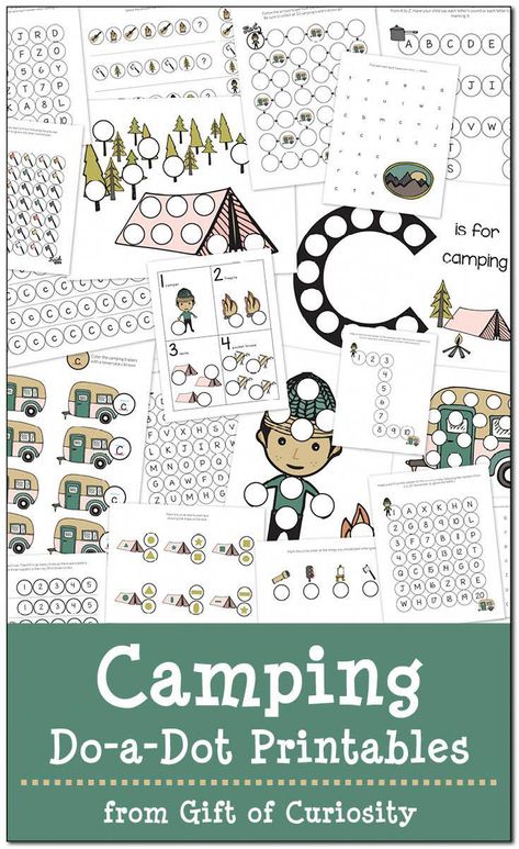 You should use these pointers for improving your camping adventures that will help you next time you go. It doesn't take very much to get going and there are a lot of camping suggestions for you to check out. Regardless if you are completely new or experienced, it doesn't matter so get started right away. #campingsupplies Camping Printables, Camping Preschool, Camping Theme Preschool, Camping Classroom, Camping Theme Classroom, Dot Worksheets, Summer Preschool, Do A Dot, Printables For Kids