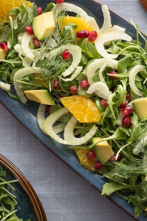 Ina Garten Fennel Orange Salad - Chefs & Recipes Arugula Fennel Orange Salad, Salads Recipes With Fennel, Fennel And Orange Salad Recipe, Orange Fennel Salad Recipes, Fennel Orange Salad Recipe, Ina Garten Salad Recipes, Elin Hilderbrand Recipes, Fennel Salad Recipes, Xmas Salads