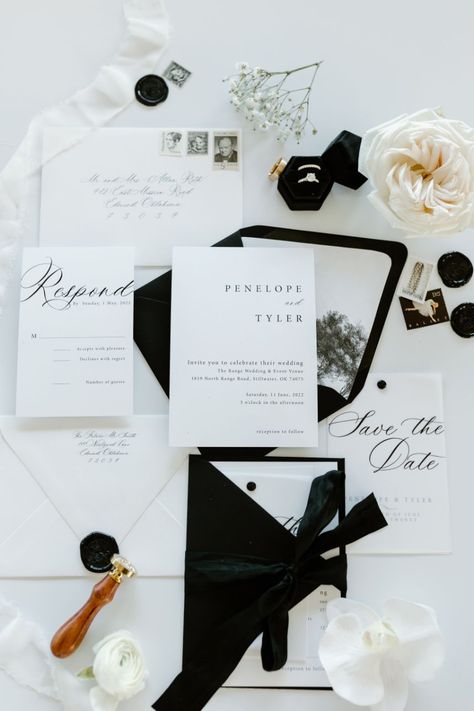 Black & White Wedding Invitations Black Tie Wedding Theme, Black Tie Wedding Invitations, Black And White Wedding Theme, Nye Wedding, White Wedding Theme, New Photography, Black And White Wedding Invitations, White Wedding Invitations, Black White Wedding