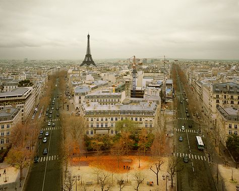 Paris from Arc de Triumph, Paris by David Burdeny Amalfi Coast, David Burdeny, Blue Drawings, Image Archive, Grand Canal, Drone Photography, Sale Artwork, Paris Skyline, Cityscape