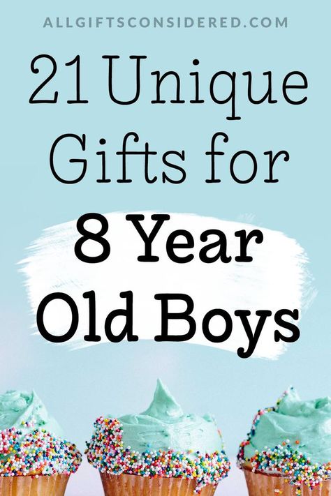 Gift Ideas For 8 Year Boy, Gifts For Boys 6-8, Gifts For 8 Year Boy, Gifts For Boys 8-10, Gift Ideas For Boys 8-12, 8 Year Birthday Ideas Boy, Birthday Boy Aesthetic, Birthday Presents For Boys, Diy Boy Gifts