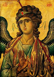 Archangel Gabriel Icon by Anonymous, c.13th Century, Monastery of Saint Catherine, Sinai, Egypt. Saint Catherine's Monastery, Saint Gabriel, Thick Paint, Angel Gabriel, Archangel Gabriel, Russian Icons, Orthodox Icon, San Michele, Byzantine Art