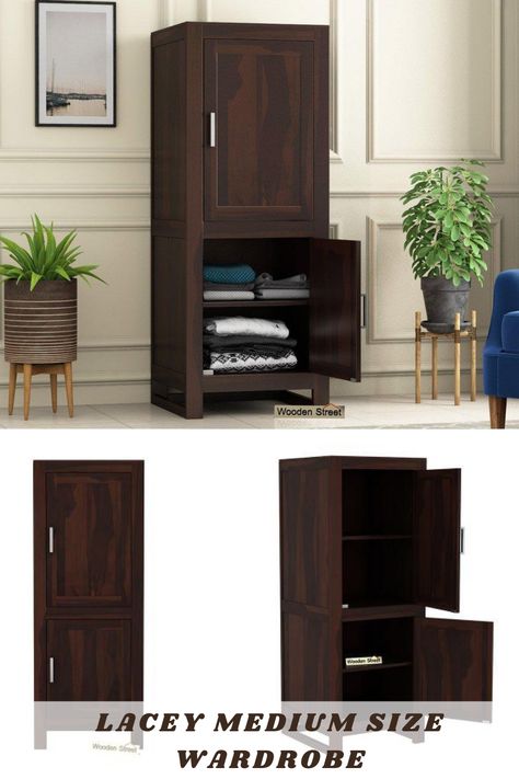 Modern & Master Wooden Wardrobe Designs In 2023 | Get Trending Ideas | Home Decoration | Ideas Single Cupboard Design, Wardrobe Design Interior, Wooden Wardrobe Ideas, Wooden Wardrobe Designs, Diy Bookshelf Design, Single Door Wardrobe, Mirror Bedroom Decor, Wooden Wardrobe Design, Single Wardrobe