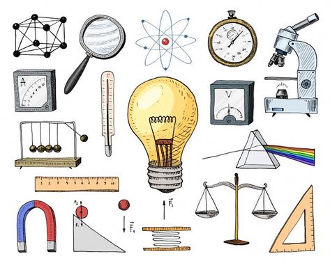 Atom and voltmeter with perpetual motion... | Premium Vector #Freepik #vector #vintage #technology #icon #hand Vintage Symbols, School Elements, Science Symbols, Science Drawing, Physics Projects, Motion Graphs, Background Powerpoint, Perpetual Motion, Physics And Mathematics