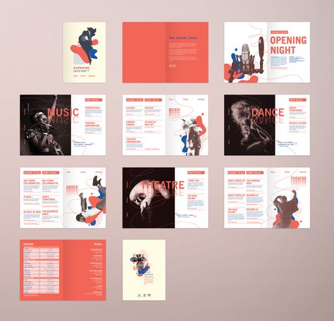 Mini Magazine Design, Pamplet Layout Design, Festival Brochure, Booklet Design Layout, Booklet Layout, Event Brochure, 보고서 디자인, Mises En Page Design Graphique, Magazine Layout Inspiration