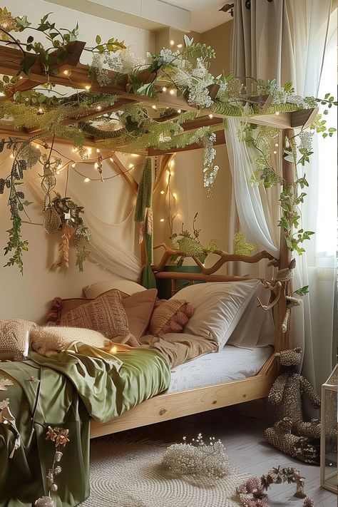 21 Delightful Girls' Bedroom Ideas - Remodr Enchanted Bedroom Ideas, Enchanted Bedroom, Bedroom Makeovers, Bedroom Decor Cozy, Room Redesign, Cute Bedroom Decor, Dream House Rooms, Cozy Room Decor, Dreamy Room