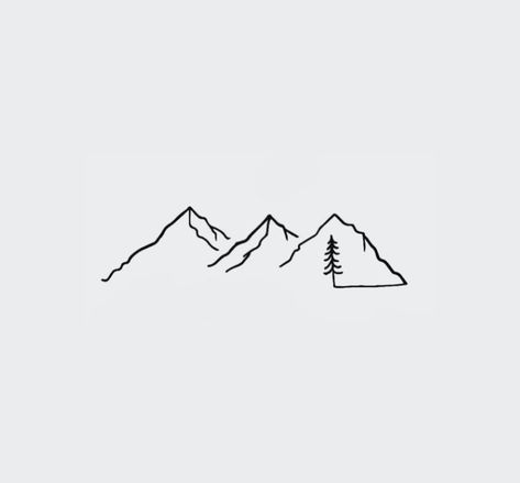 Line Drawing Mountain Tattoo, Small Tattoos Skiing, Single Mountain Tattoo, Hummingbird Wrap Around Wrist Tattoo, Simple Fine Line Mountain Tattoo, Line Drawn Mountains, Mountain Range Line Tattoo, Mini Mountain Tattoo Simple, Round Mountain Tattoo