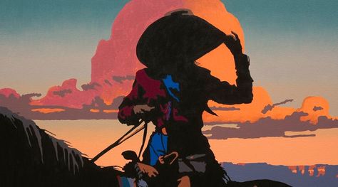 Western Pop Art, Billy Schenck, Riding A Horse, Western Artwork, Bel Art, Western Wall Art, Western Paintings, Cowgirl Art, The Lone Ranger