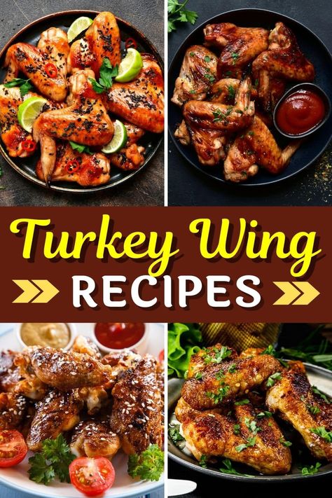 Baked Turkey Wings Recipe Soul Food, Turkey Ribs Recipes, Turkey Wing Recipes, Deep Fried Turkey Wings, Fried Turkey Wings, Fried Turkey Wings Recipe, Turkey Ribs, Deep Fried Turkey Recipes, Bake Turkey Wings Recipe