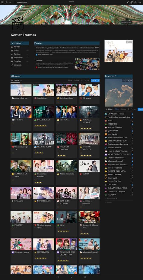 free notion templates Notion Films Template, Kdrama Notion Template, Notion Movie Template, Notion Template Ideas Anime, Dr Script Template Notion, Notion Movie List Template, Anime Notion Template, Notion Anime, Notion Template Ideas