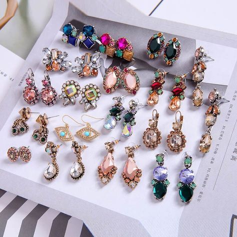 Online Shop 2018 New Product Multi Style Small Antique Drop Earrings For Woemn Summer Wholesale Jewelry | Aliexpress Mobile October Birthstone Jewelry, Vintage Style Earrings, Opal Earrings Stud, Opal Studs, Discount Jewelry, Small Earrings, Simple Earrings, Fashion Accessories Jewelry, Ear Jewelry