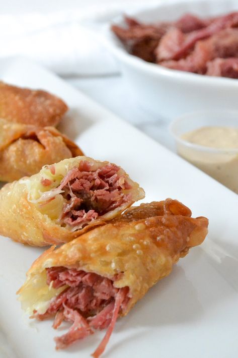 Corned Beef Cabbage Rolls, Cabbage Egg Rolls, Cabbage Egg, Brisket Seasoning, Egg Roll Ingredients, Beef Cabbage, Corn Beef, Corned Beef And Cabbage, Beef Roll