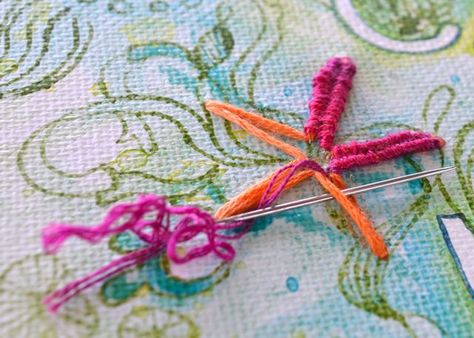 Starfish Embroidery Pattern, Ocean Embroidery Ideas, Sea Embroidery, Couching Embroidery, Ocean Ideas, Brazilian Embroidery Stitches, Medieval Embroidery, Stitching On Paper, Embroidery Stitches Beginner