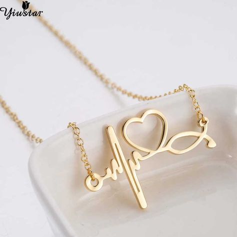 High Quality Gold Color Stainless Steel Stethoscope Pendant Necklace Heart Doctor Nurse Medical For Women Necklace|necklace heart|stethoscope pendantpendant necklace - AliExpress Medical Jewelry Doctors Med Student, Medical Jewelry Doctors, Medicine Jewelry, Stethoscope Jewelry, Rose Gold Stethoscope, Stethoscope Pendant, Nurse Preceptor, Nurse Outfit, Heart Doctor