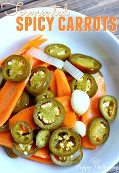 Fermenting foods is a great way to get more probiotics. This fermented spicy carrots recipe is a flavorful way to add more cultured foods to your diet. Mexican Carrots, Low Carb Veggie, Fermented Vegetables Recipes, Lacto Fermented, Fermented Sauerkraut, Spicy Carrots, Fermented Veggies, Fermentation Crock, Carrots Recipe