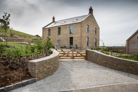 Stonewood Builders 1920 - Bratton Hill - 458 Grand Farmhouse, Country Farmhouse Exterior, House Designs Ireland, Oak Framed Buildings, Woodland House, Sweet Chestnut, House Cladding, Stone Farmhouse, Wooden Garden Furniture