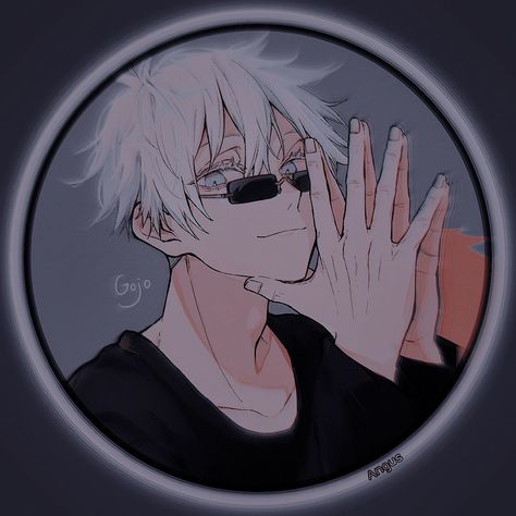 Gojo Dp For Instagram, Gojo Instagram Profile, Circle Profile, Dp Collection, Jjk Men, Profile Dark, Anime Photo Profile Dark, Anime Photo, Whatsapp Profile Picture