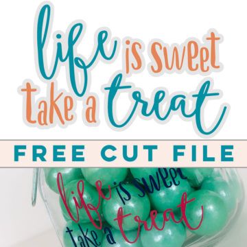 Cookie jar Life is Sweet Take a Treat SVG Cut File | LovePaperCrafts.com Lolly Jar Quotes, Candy Jar Svg Free, Office Candy Jar Ideas, Candy Svg Free, Candy Jar Sayings, Tips Jar Ideas Funny, Cafe Treats, Diy Chalkboard Sign, Christmas Candy Jars