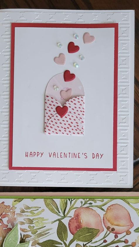 Stampin Up Sealed With Love Cards, Stamping Up Valentine Cards For Kids, Handmade Cards Valentines, Valentine Birthday Cards, Handmade Valentines Cards For Kids, Su Valentine Cards For Kids, Folded Valentine Cards, Homemade Cards Valentines, Valentine Card Ideas Handmade Kids