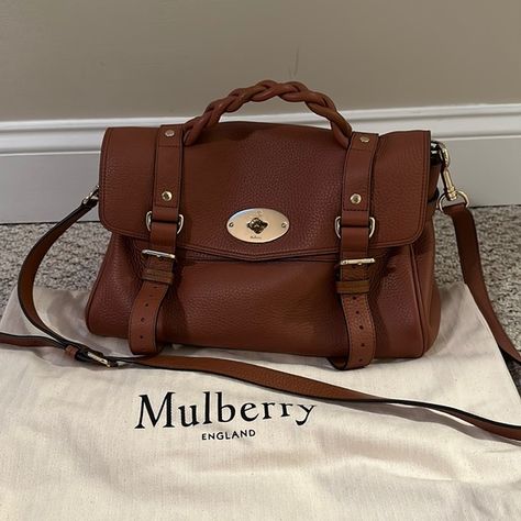 Mulberry Alexa Bag - Chestnut Heavy Grain Mulberry Alexa Bag, Mulberry Bag Alexa, Preppy Eclectic, Alexa Bag, Mulberry Alexa, Mulberry Handbags, Chestnut, Grain, Wardrobe