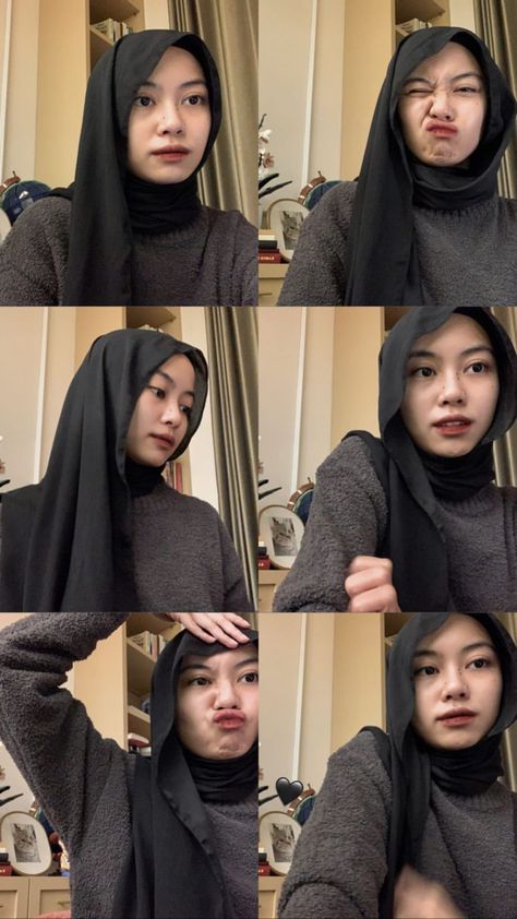 Selfie Hijab, Panda Cute, Pashmina Hijab Tutorial, Clueless Outfits, Model Pose, Self Portrait Poses, Selfie Poses Instagram, Casual Hijab Outfit, Model Poses Photography