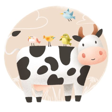 Day 8: This is the eighth illustration of #animalartchallenge. I want to draw 30 animals to practice my drawing skills. You can join if you want. Check out this charming illustration! A cheerful cow with four colorful birds perched on its back. This delightful scene captures the joy of friendship and the beauty of nature. Sure to bring a smile to your face! #digitalillustrations #digitalart #artist #cuteart #cuteillustrations #pastelcolours #pastelpalette #procreateart #childrenillustration... Cow Illustration, Cow Drawing, Charming Illustration, Want To Draw, The Beauty Of Nature, Pastel Palette, Cow Art, Bird Perch, Spring Vibes