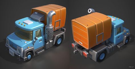 Hover Car, Truck Games, Cosmetic Packaging Design, Game Props, Game Ui Design, Cute Food Art, Car Games, 3d Modelling, Futuristic Cars