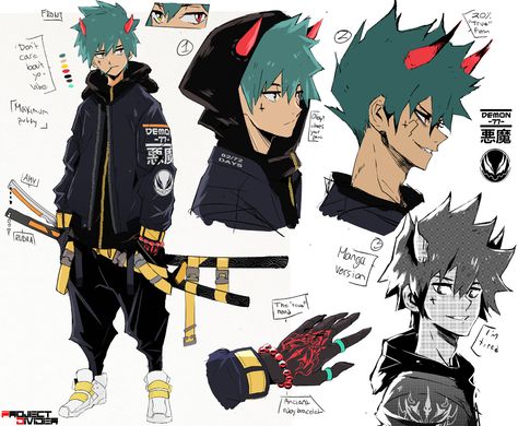 ArtStation - Offical Shonen Jump Entry -character concept sheet- , Mitch Lucas Project Divider, Anime Concept Art, Poses Manga, Character Reference Sheet, Reference Sheet, Character Sheets, Black Clothes, Black Anime Characters, Concept Art Drawing