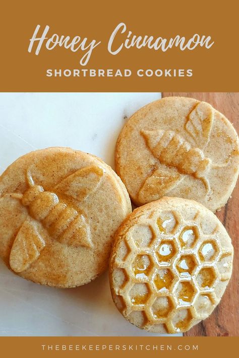 Honey Cinnamon Shortbread is a delightful twist on traditional shortbread. Sweetened with honey and spiced perfectly with cinnamon, amazing delicate cookies Butterless Desserts, Honey Cottagecore, Witchy Baking, Recipes With Honey, Raw Honey Recipes, Cottage Baking, Honey Appetizers, Cinnamon Shortbread, Witchy Recipes