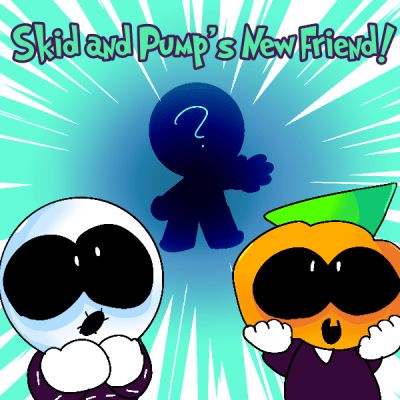 Skid And Pump Wallpaper, Sonic Picrew, Spooky Month Oc Base, Outfit Ideas For Ocs, Silly Backgrounds, Month Backgrounds, Skid X Pump, Spooky Month Oc, Object Show Oc