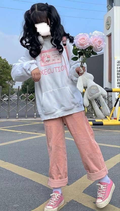 #soft #harajuku #cute #fashion Kawwai Outfit Ideas, Mia 3, Kawaii Fashion Outfits, Swaggy Outfits, Alternative Outfits, Kawaii Clothes, Harajuku Fashion, Korean Outfits, Retro Outfits