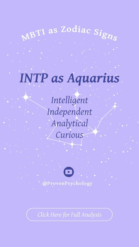 INTP as Aquarius - MBTI x Zodiac Signs Mbti As Zodiac Signs, Mbti Zodiac, Zodiac Signs Matches, 16 Personality Types, Signs Astrology, Mbti Character, 16 Personalities, Zodiac Signs Astrology, Personality Type