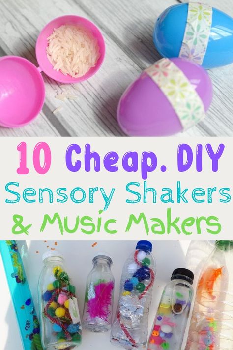 Music Sensory Bin Preschool, Infant Sound Activities, Sound Bottles Preschool, Easy Music Activities For Preschool, Music Day Preschool, Preschool Music Theme Lesson Plans, Sound Sensory Activities, Diy Noise Makers For Kids, Music Activities For Infants