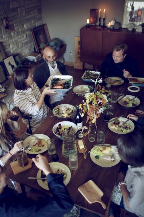 Steal This Look: A Fall Dinner with Friends : Remodelista Family Dinner Party, Big Family Dinner, Schoolhouse Electric, Sunday Dinners, Midnight Memories, Big Table, Friends Gathering, Decorating Style, Story Board