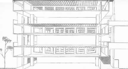 Vierendeel Architecture, Beinecke Library, Salk Institute, Bending Moment, Book Tower, Shear Force, Interior Columns, Inflection Point, Louis Kahn