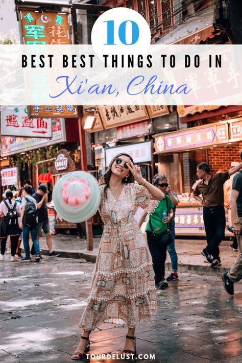 10 Best things to do in Xian, China | Bucket list experiences in Xian | Bucket list ideas | Xian, China | Bucket list travel | Summer bucket list | Xian | Travel blogger | Tour de Lust Xian China, China Travel Guide, Bucket List Travel, Terracotta Warriors, Bucket List Ideas, Chinese Tea Ceremony, Summer Bucket List, Asia Travel Guide, Souvenir Shop