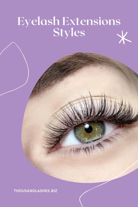 Natural Eye Lashes Extension, Natural Looking Eyelashes Extensions, Eyelash Extension Shapes, Classic Eye Lash Extensions Styles, Lash Extensions Different Styles, Professional Lash Extensions, Natural Eyelash Extensions Styles, Before And After Eyelash Extensions, Classic Open Eye Eyelash Extensions