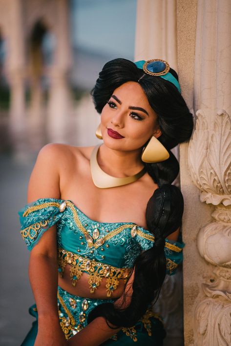 Jasmine #1 Print, size 11x17.  Photography by Malae Talley.  Professional and official Princess Jasmine print by cosplayer Naomi Bärr.  Personally autographed by Naomi! Jasmine Costume Women, Princess Jasmine Halloween Costume, Diy Princess Costume, Aladdin Cosplay, Princess Jasmine Cosplay, Jasmine Halloween Costume, Aladdin Costume, Princess Jasmine Costume, Fairytale Photoshoot