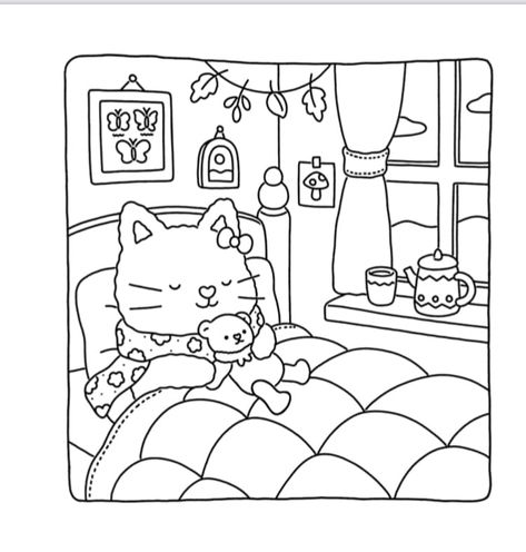 🌈 Fuzzy Friends Coloring Pages, Hygge Coloring Page, Fuzzy Hygge Coloring Book Pages, Fuzzy Hygge Coloring Pages, Fuzzy Hygge Coloring Book, Girly Coloring Pages, Hygge Colors, Cozy Coloring Pages, Bobbie Goods