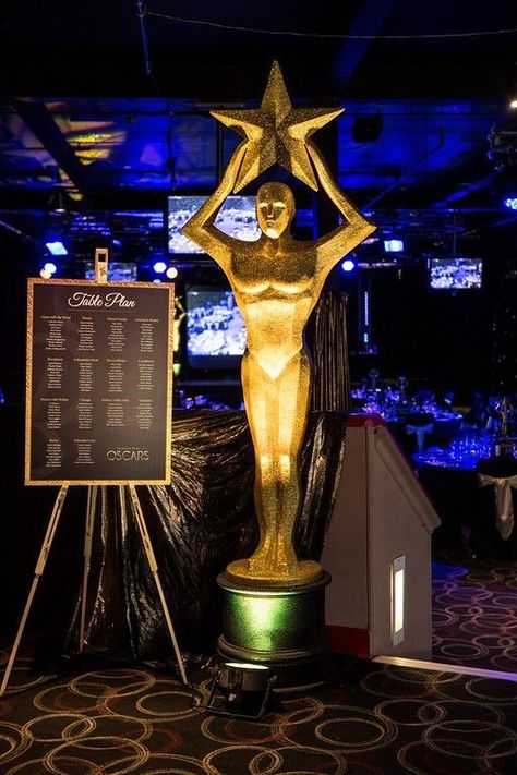 Awards Night Theme Events, Award Night Theme Party, Movie Awards Theme Party, The Oscars Theme Party, Awards Theme Party, Award Ceremony Decorations, Oscar Party Decorations, Hollywood Sweet 16, Oscars Theme Party