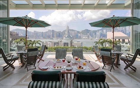 Peninsula Hotel Hong Kong, Shangri La Singapore, Rooftop Bars Los Angeles, Restaurant Bars, Peninsula Hotel, Hong Kong Hotels, Luxury Collection Hotels, Victoria Harbour, Hong Kong Island