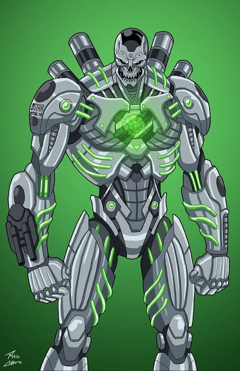 Metallo (John Corban)_Earth-27 Earth 27, Phil Cho, Comic Villains, Dc Villains, Arte Dc Comics, Superhero Characters, Dc Comics Characters, Superhero Design, Dc Characters