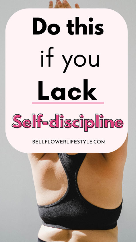 Do this if you lack self-discipline How To Maintain Discipline, How To Have Self Discipline, Personal Growth Tips, How To Stay Disciplined, How To Develop Self Discipline, How To Be Disciplined In Life, How To Motivate Yourself, Self Improvement Tips Personal Development, How To Be Disciplined