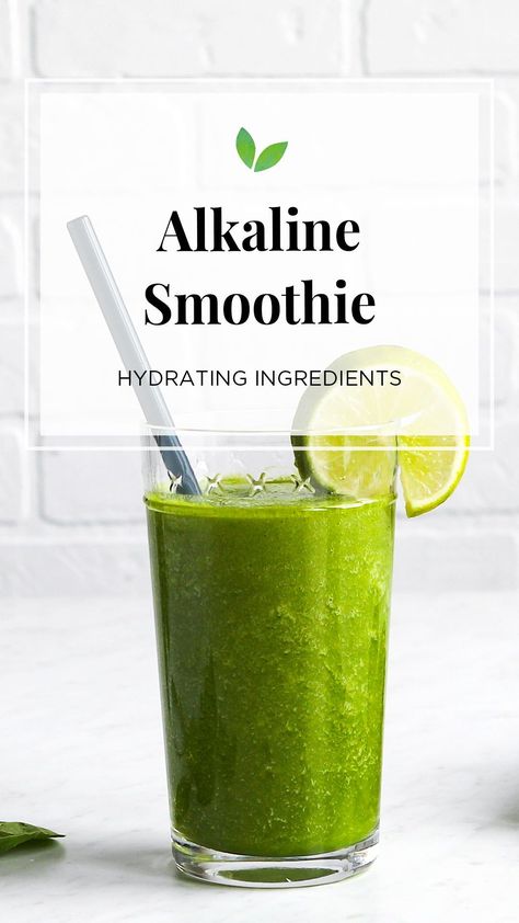 Alkaline Green Smoothie, Alkaline Drinks Mornings, Alkaline Diet Smoothie Recipes, Alkaline Smoothie Recipes Dr Sebi, Hydration Smoothies, Alkaline Smoothie Recipes, Alkaline Drinks, Hydrating Smoothie, Alkaline Smoothie