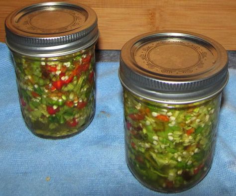 Like many folks, I like spicy food. In fact, for me, the hotter the better. I'm talking the kind of hot that makes you cry, sweat, and think twice a... Hot Pepper Relish, Candied Jalapenos, Pepper Relish, Jalapeno Recipes, Relish Recipes, Pickling Jalapenos, Home Canning, Hot Pepper, Peppers Recipes